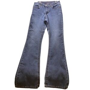 Liverpool Jeans Womens 6 Flared Union Jack‎ Pocket Academia Preppy Lucy Bootcut